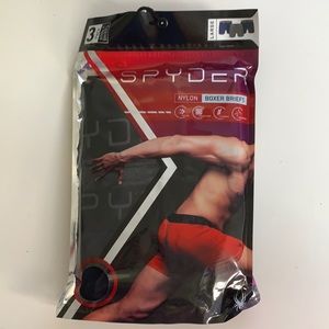 Spyder Nylon Boxer Briefs Blue Grey 3 Pack Large
